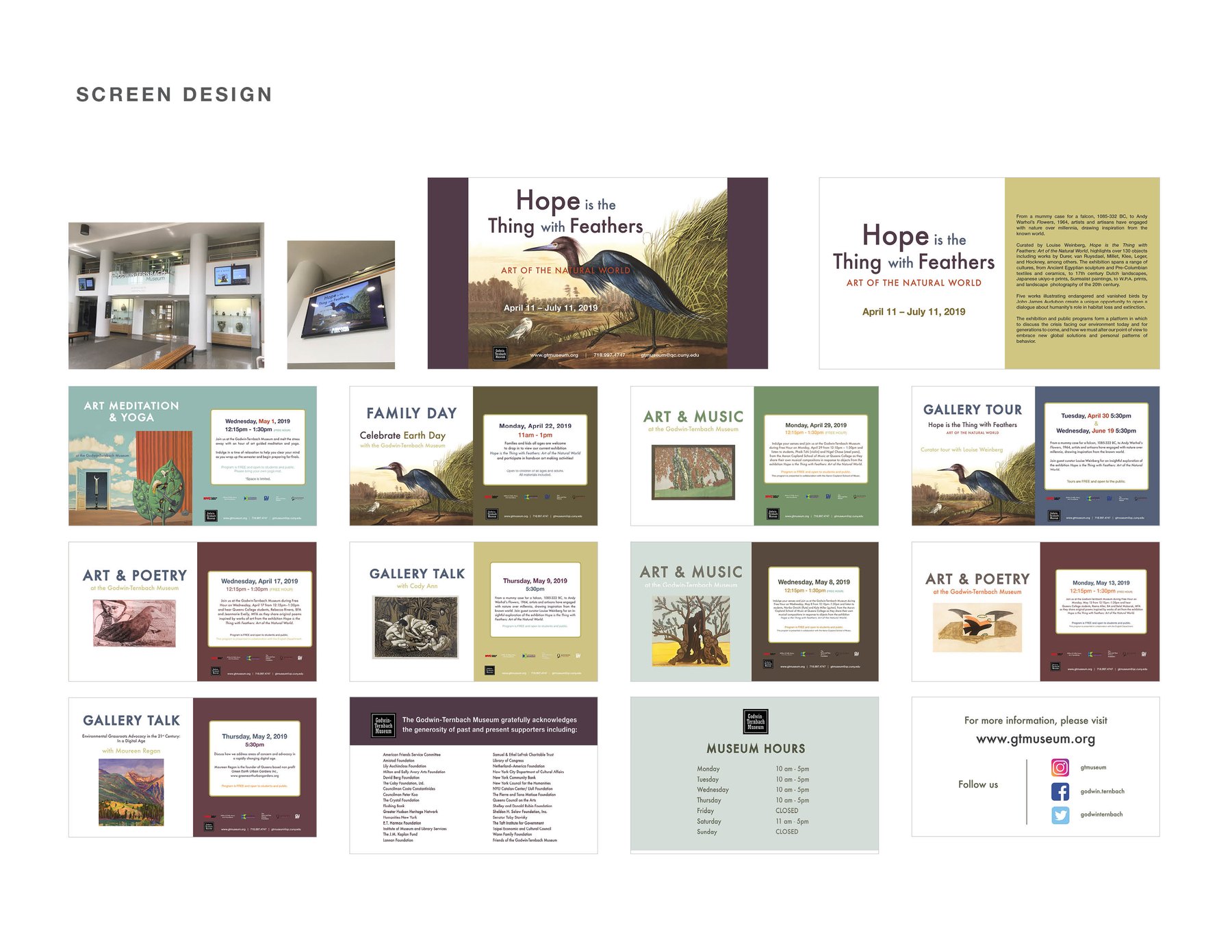 Hope digital screen and event graphics