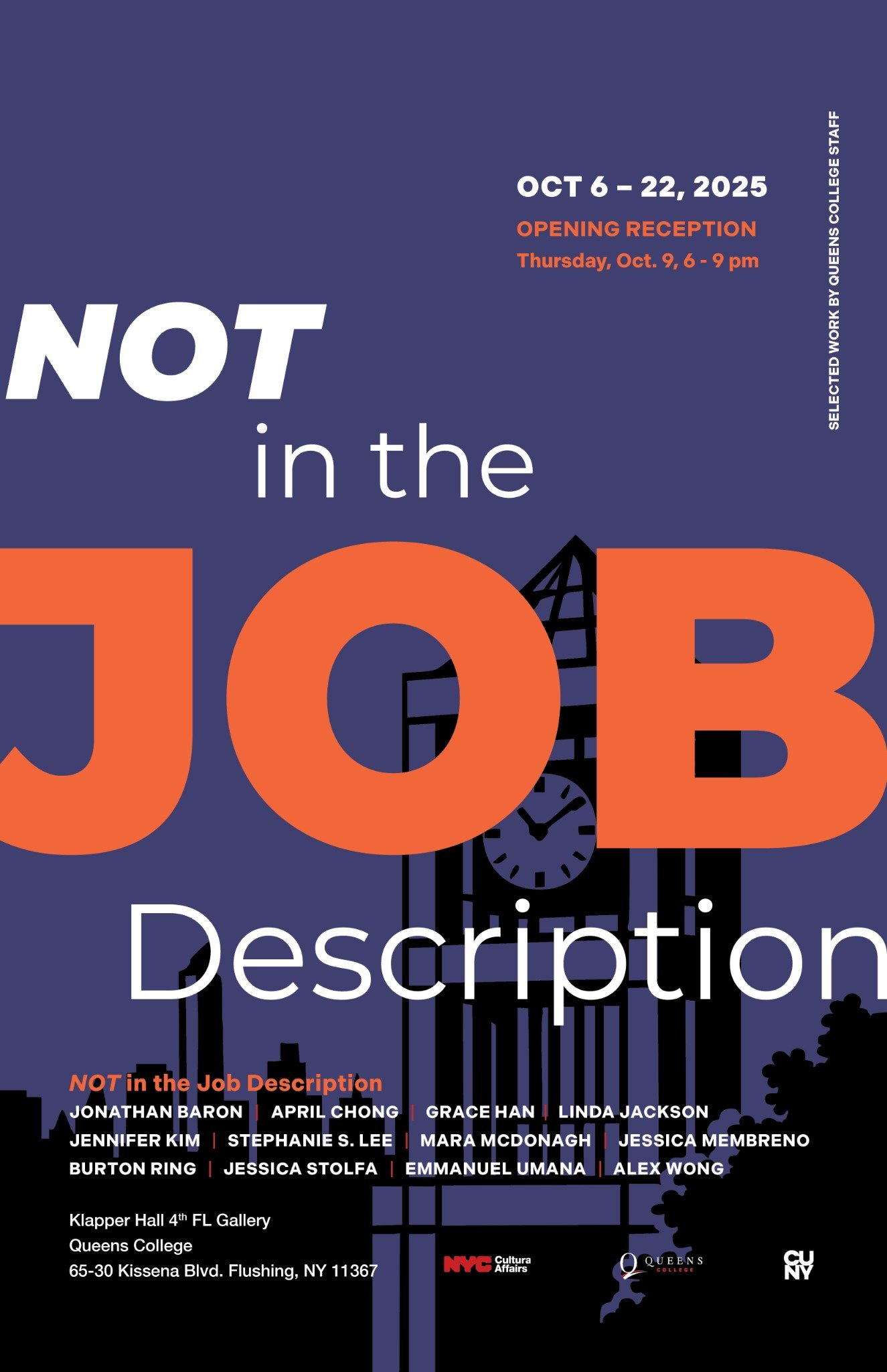 NOT in the Job Description — exhibition poster