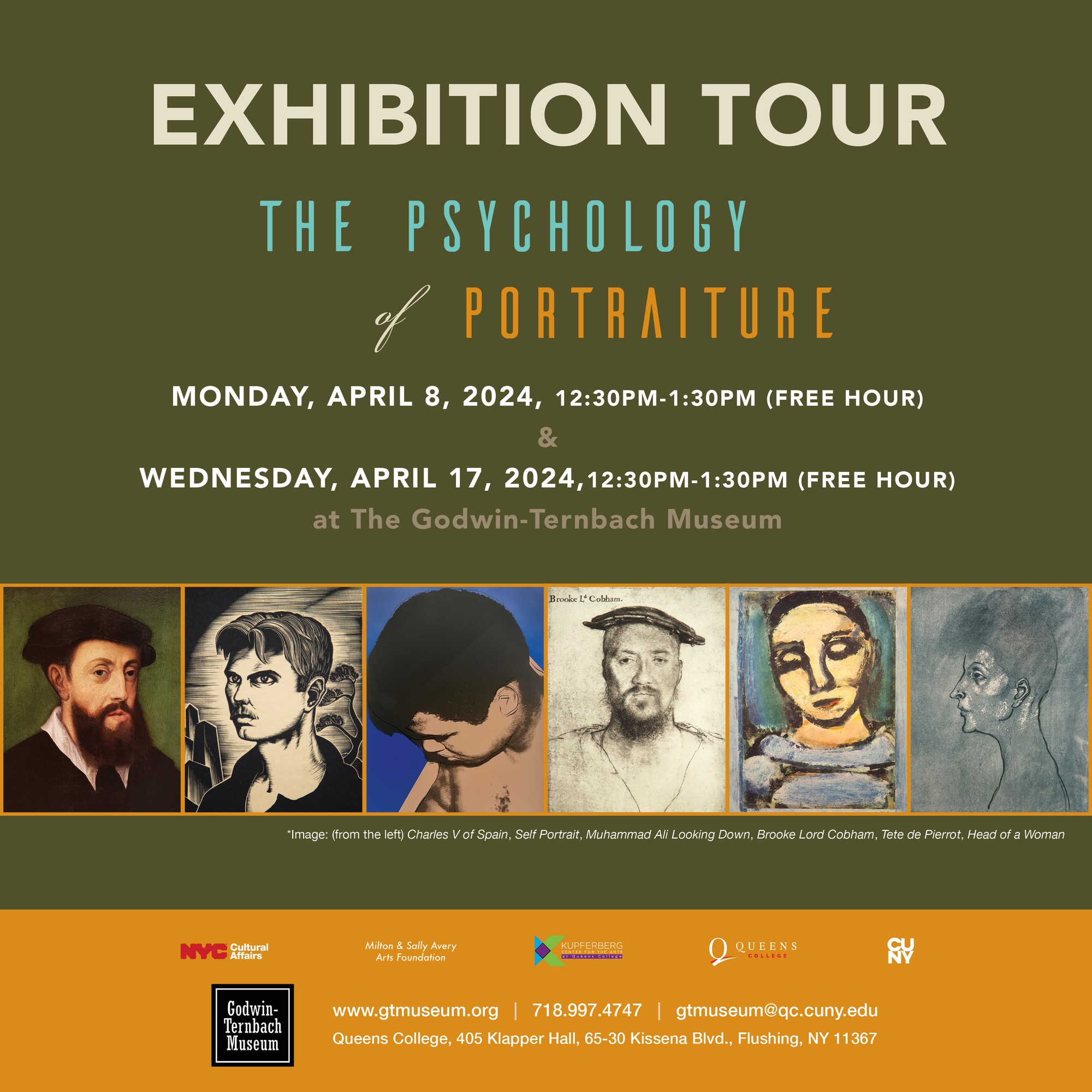 The Psychology of Portraiture exhibition tour graphic