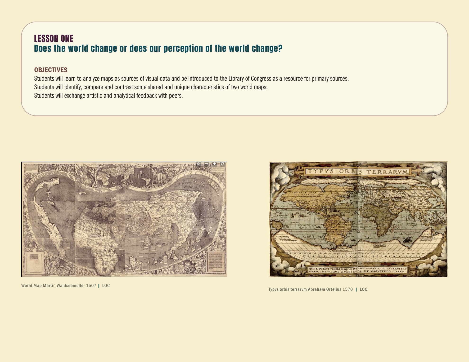 Mapping education guide lesson one