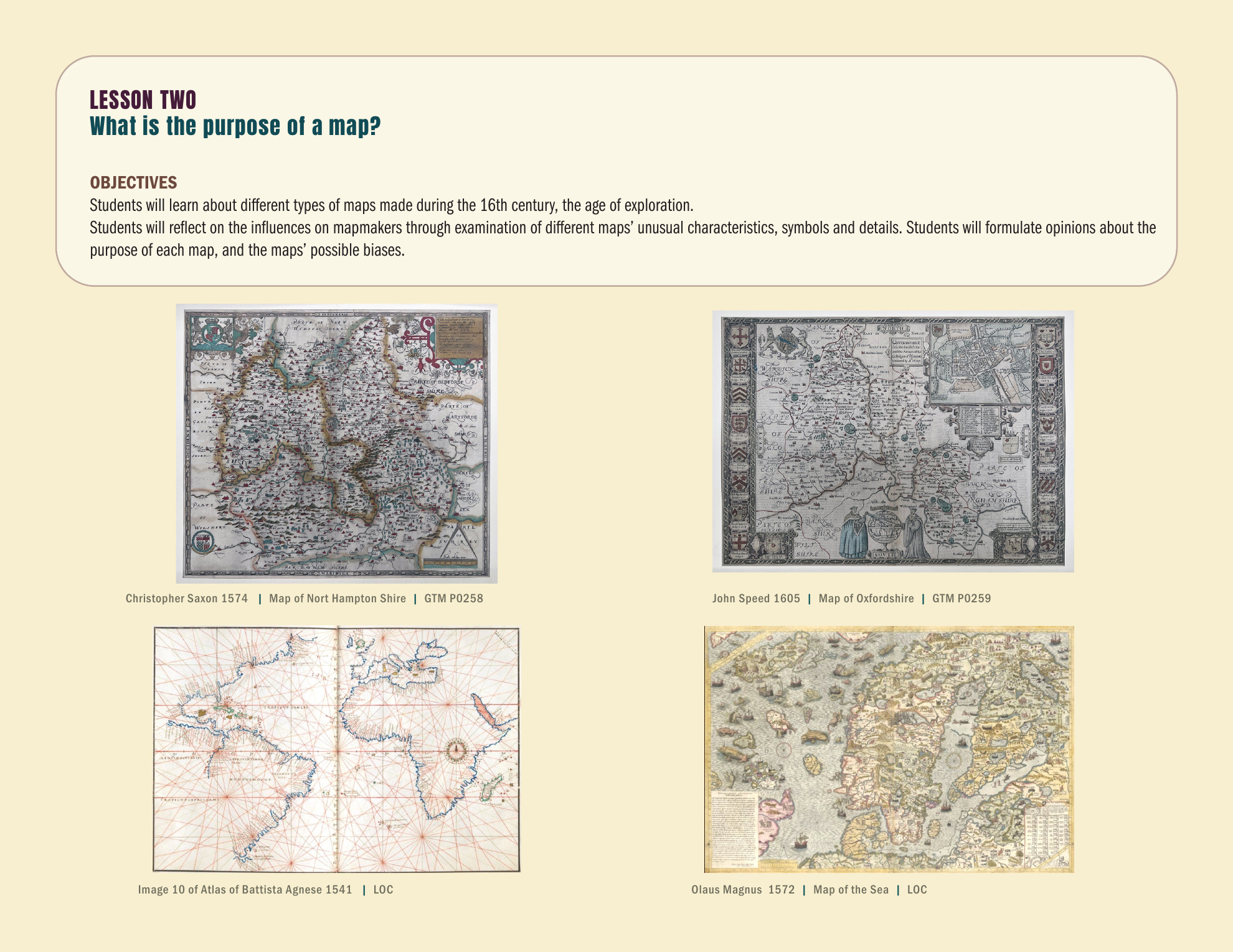 Mapping education guide lesson two