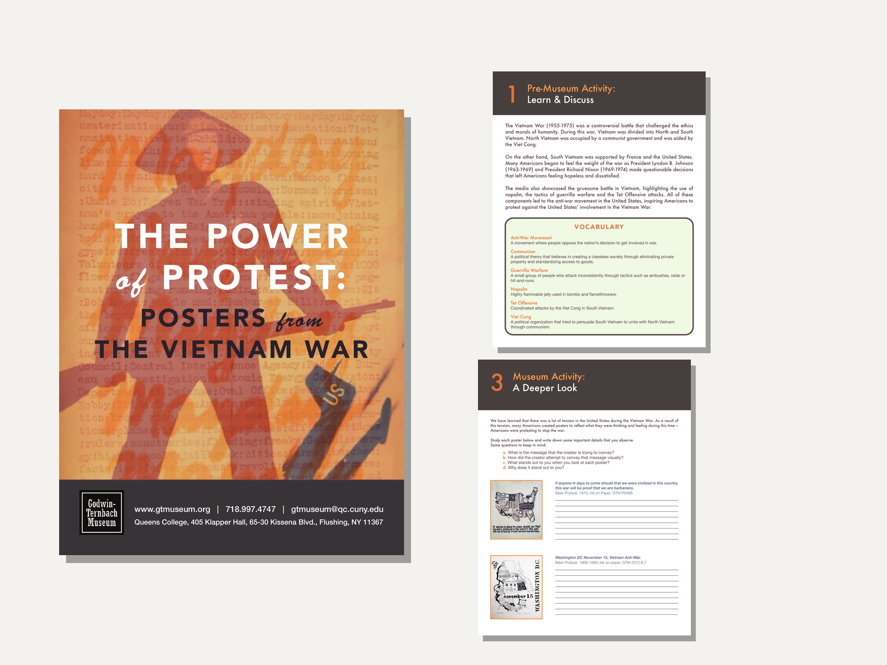 The Power of Protest education guide portfolio overview